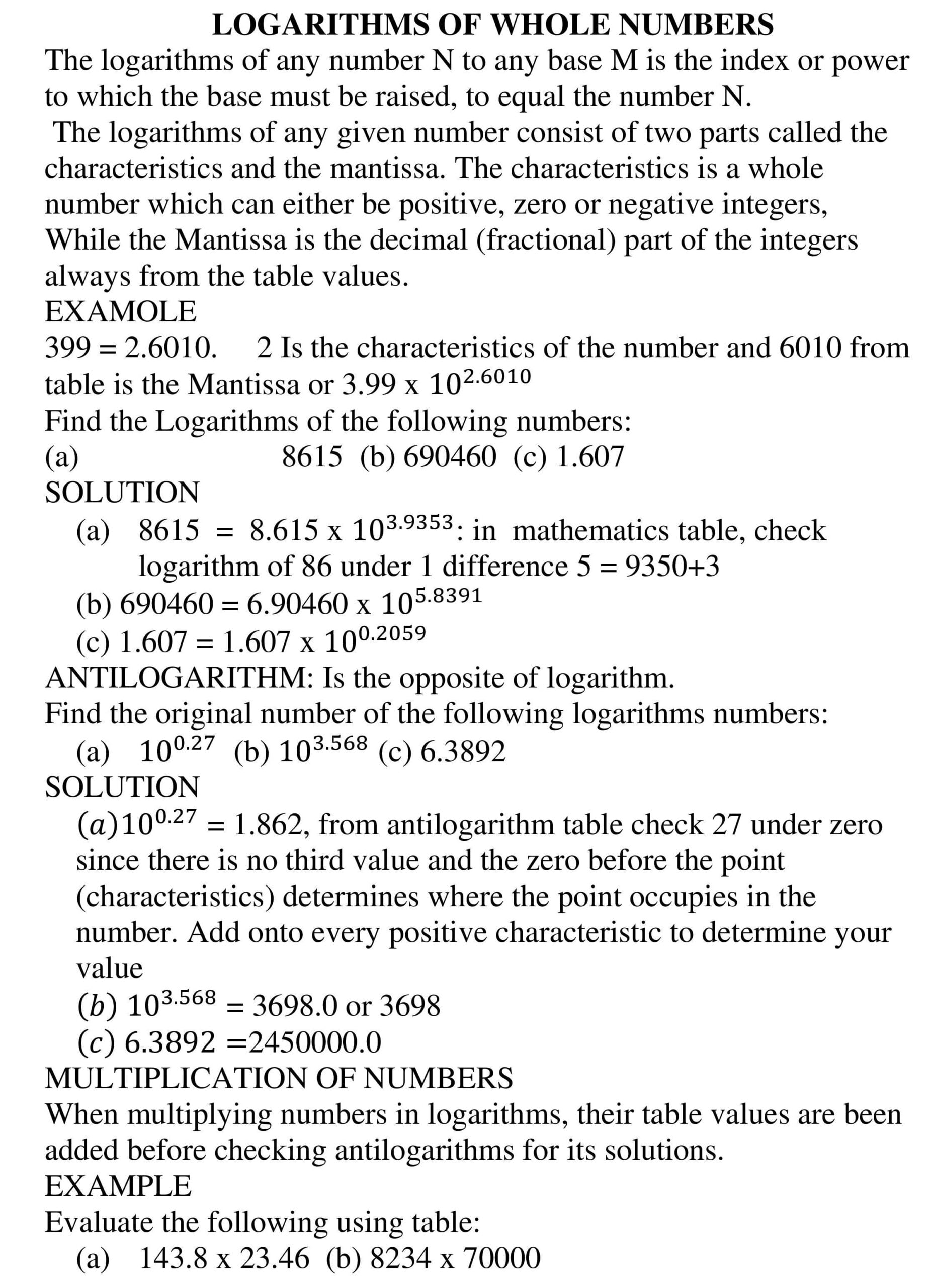 LOGARITHMS OF WHOLE NUMBERS_1