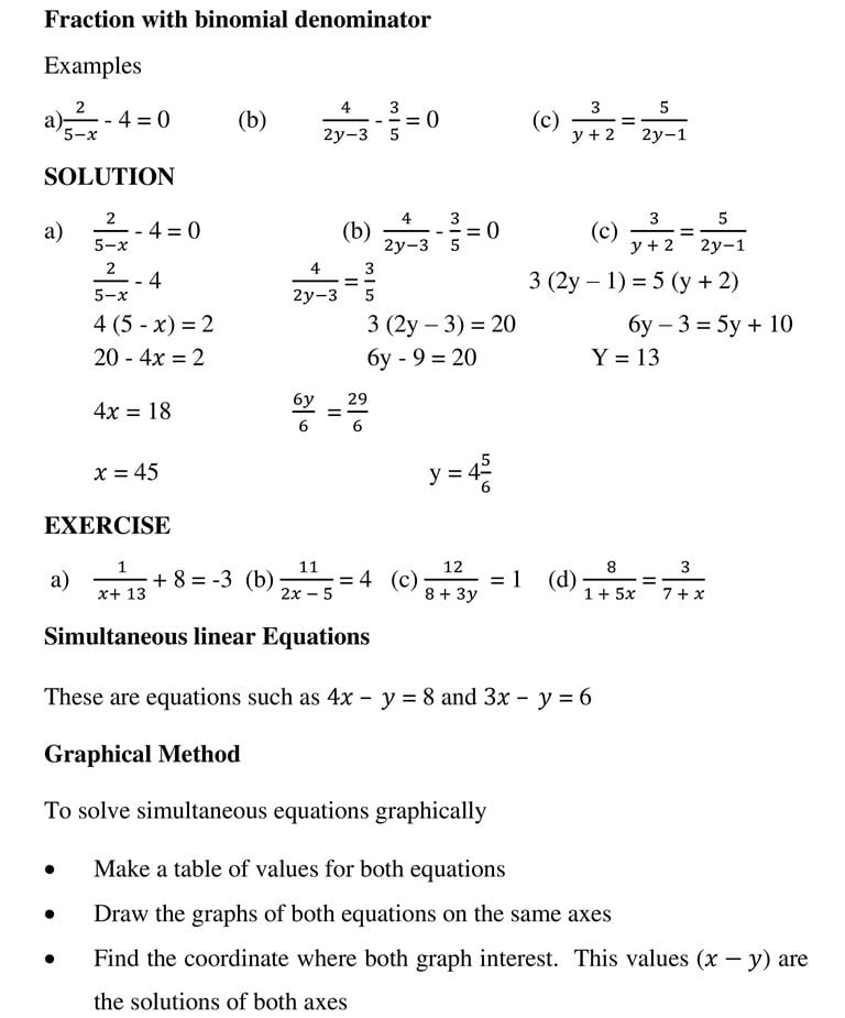 SIMPLE EQUATIONS INVOLVING FRACTIONS_2